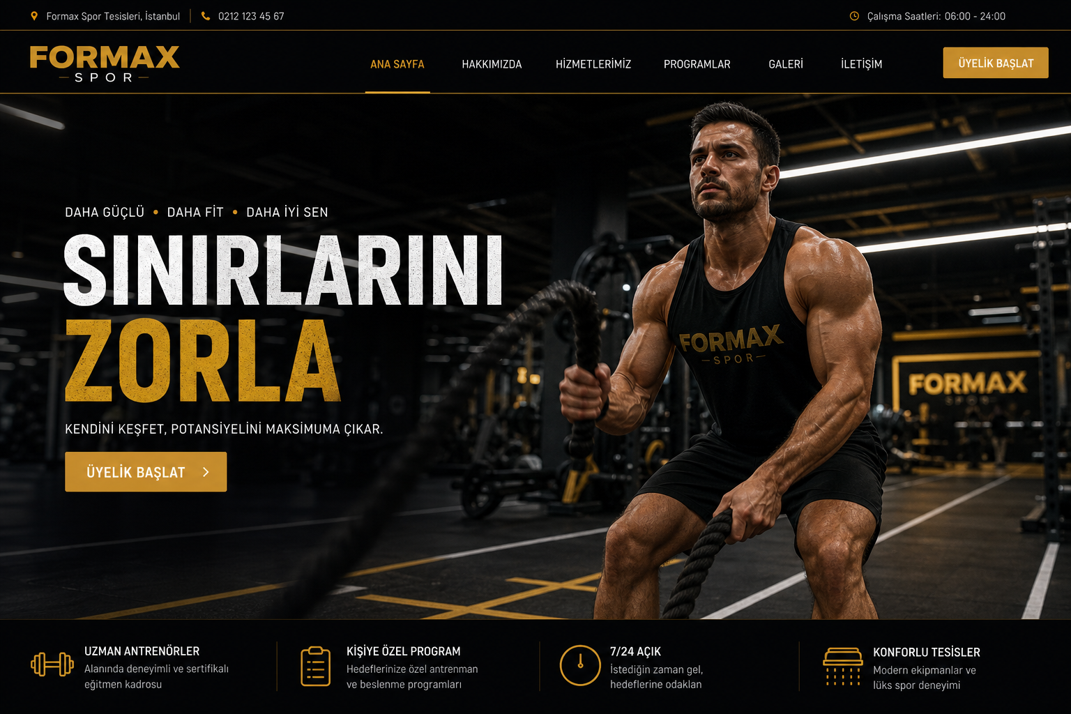 Formax Spor web sitesi ekran görüntüsü